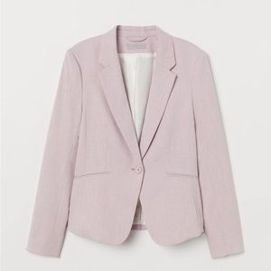 Powder Pink Fitted Blazer